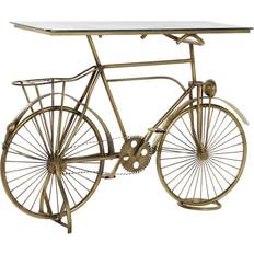Guld Avlastningsbord Dkd Home Decor Crystal Bicycle Golden Metal Console Table