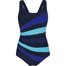 Dam - Låg midja Badkläder Abecita Action Swimsuit - Marine/Blue