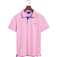 Gant Elastan/Lycra/Spandex Pikétröjor Gant Contrast Collar Piqué Polo Shirt - Bright Pink