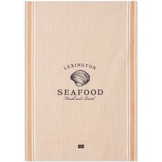 Lexington Seafood Kökshandduk Vit, Beige (70x50cm)