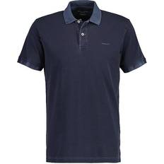 Gant T-shirts & Linnen Gant Sunfaded Pique Polo Shirt - Evening Blue