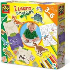 SES Creative Djur Pyssellådor SES Creative Lär dig om dinosaurier One Size lekset