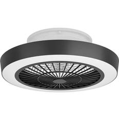 Eglo Sayulita Black Fan With LEDs