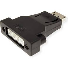Value Kabeladaptrar Kablar Value DisplayPort-DVI Adapter, DP Stecker-DVI Buchse