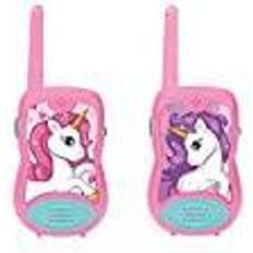 Lexibook walkie-talkie, enhörning leksak för barn, bältesklämma, batteri, rosa, TW12UNI