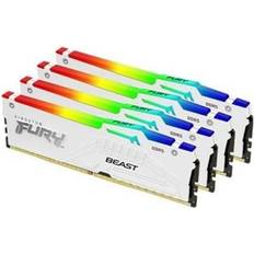 128 GB - DDR5 RAM minnen Kingston FURY Beast RGB DDR5 5600MHz 4x32GB (KF556C40BWAK4-128)