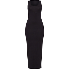 14 - Enfärgade - Långa klänningar PrettyLittleThing Basic Maxi Dress - Black