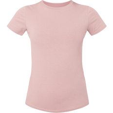 PrettyLittleThing Dam Överdelar PrettyLittleThing Cotton Blend Fitted Crew Neck T-shirt - Candy Pink Besic