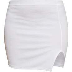 PrettyLittleThing Split Mini Skirt - Cream