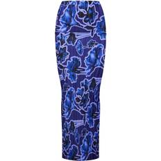PrettyLittleThing Plisse Maxi Skirt - Blue