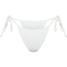 PrettyLittleThing Mix & Match Tie Side Bikini Bottom - White