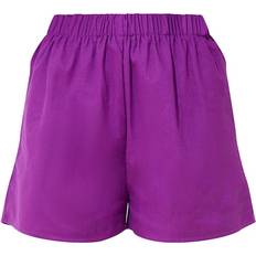 PrettyLittleThing Lila Kläder PrettyLittleThing Woven Elastic Waist Floaty Shorts - Purple