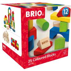 Träklossar BRIO 25 Coloured Blocks 30114