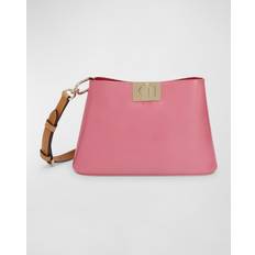 Furla Fleur Shoulder Bag S Blossom Pink Calf Leather With Shining Effect Woman