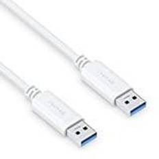 PureLink USB-kabel Kablar PureLink USB-A USB-A-kabel, USB 3,1 Gen GB/s dataöverföring, vit, 2,00