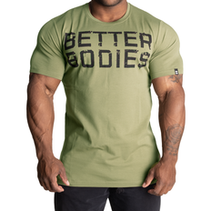Better Bodies Basic Tapered T-shirt - Washed Green/Black