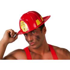Maskerad Hjälmar Fireman's Helmet Adult Red