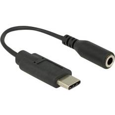 DeLock USB-kabel Kablar DeLock 65842 USB C - 3.5mm M-F 0.1m