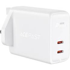 Acefast UK PD Väggladdare 2x USB-C 40W Vit