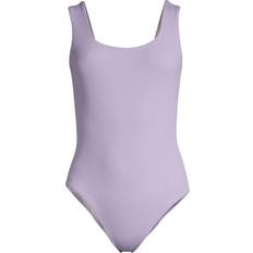 Casall Baddräkter Casall Square Neck Rib Swimsuit - Lavender