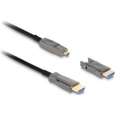 DeLock Blåa - HDMI-kablar - Standard HDMI-Standard HDMI DeLock Aktives Optisches 5