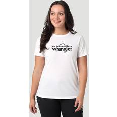 Wrangler Bomull - Herr - Vita T-shirts Wrangler T-shirt White