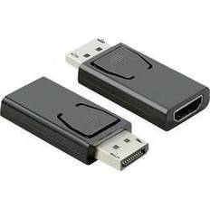 Value Kabeladaptrar Kablar Value DisplayPort-HDMI-adapter, DP kontakt HDMI-uttag