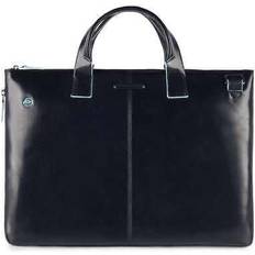 Piquadro Axelremsväskor Piquadro Original bag blue briefcase leather blue ca4021b2-blu2