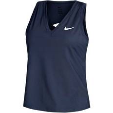 Nike Dam - Elastan/Lycra/Spandex T-shirts & Linnen Nike Court Victory Tank Top Women - Obsidian/White