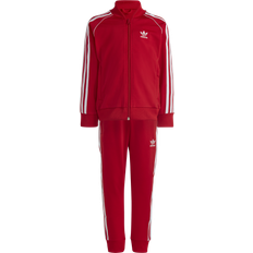 Flickor Tracksuits Barnkläder adidas Kid's Adicolor SST Track Suit - Better Scarlet (IC9178)