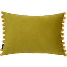 Bambu Kuddar Paoletti Soft Velvet Pom Pom Complete Decoration Pillows Multicolour, Gold
