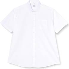 52 - Herr Skjortor Seidensticker Non-iron Fil a Fil Short Sleeve Business Shirt - White