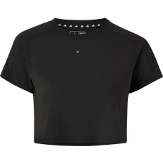 Dam - Jersey T-shirts & Linnen adidas Women's Aeroready Train Essentials 3 Bar Logo Crop Tee - Black