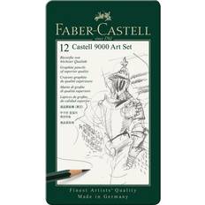 Blyertspennor Faber-Castell Castell 9000 Graphite Pencils Art 2H-8B Set 12-pack