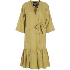 Bitte Kai Rand Airy Linen Wrap Dress - Ancient Gold