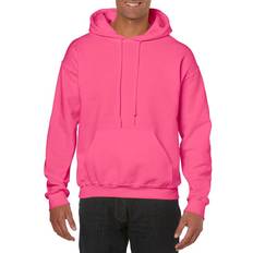 Gildan Men's Hooded Sweatshirt - Safety Pink
