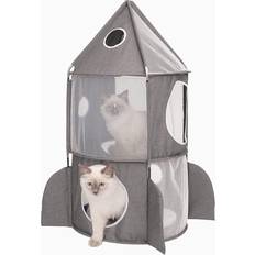 Hagen Hundar Husdjur Hagen vesper rocket ship tower cat kitten 3-level hideout