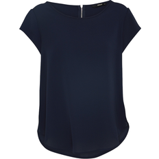 32 - Dam Blusar Only Vic Loose Short Sleeve Top - Night Blue