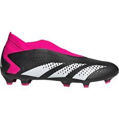 Adidas Syntetisk - Unisex Sportskor adidas Predator Accuracy.3 Laceless Firm Ground - Core Black/Cloud White/Team Shock Pink 2