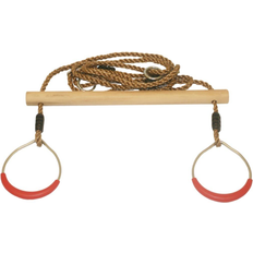 Nordic Play Träleksaker Nordic Play Wooden Trapeze Swing with Rings