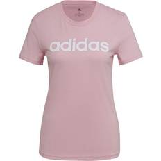 Adidas Bomull - Dam - Långa kjolar - Rosa T-shirts adidas Women's Loungewear Essentials Slim Logo T-shirt - True Pink/White