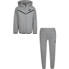 Övriga sets Barnkläder Nike Kid's Sportswear Tech Fleece Jacket & Pants Set - Dark Grey Heather (86H052-042)