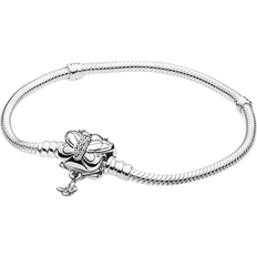 Pandora Moments Butterfly Clasp Bracelet - Silver/Transparent