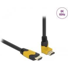 DeLock HDMI-kablar - Hane - Hane - Standard HDMI-Standard HDMI DeLock High Speed HDMI-kabel 2.1 Uppåtvinklad