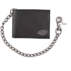 Dickies Men's Leather Trucker Chain Slimfold Wallet - Black one