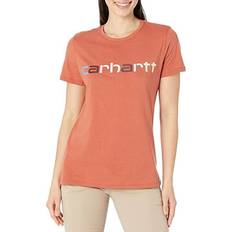 Carhartt Dam T-shirts & Linnen Carhartt Women's Plus Multi Logo T-shirt - Terracotta