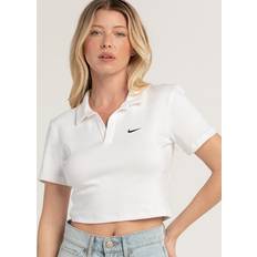 Nike Bomull - Dam Pikétröjor Nike Sportswear Essential Women's Short-Sleeve Polo Top White