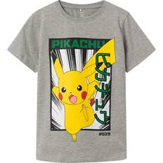 Name It Grey Melange Jyxton Pokemon T-Shirt Noos-146/152