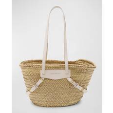 Givenchy Toteväskor Givenchy Small Voyou Straw Basket Shoulder Bag