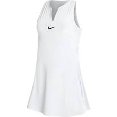 Tennis Klänningar Nike Women's Dri-FIT Advantage Tennis Dress - White/Black